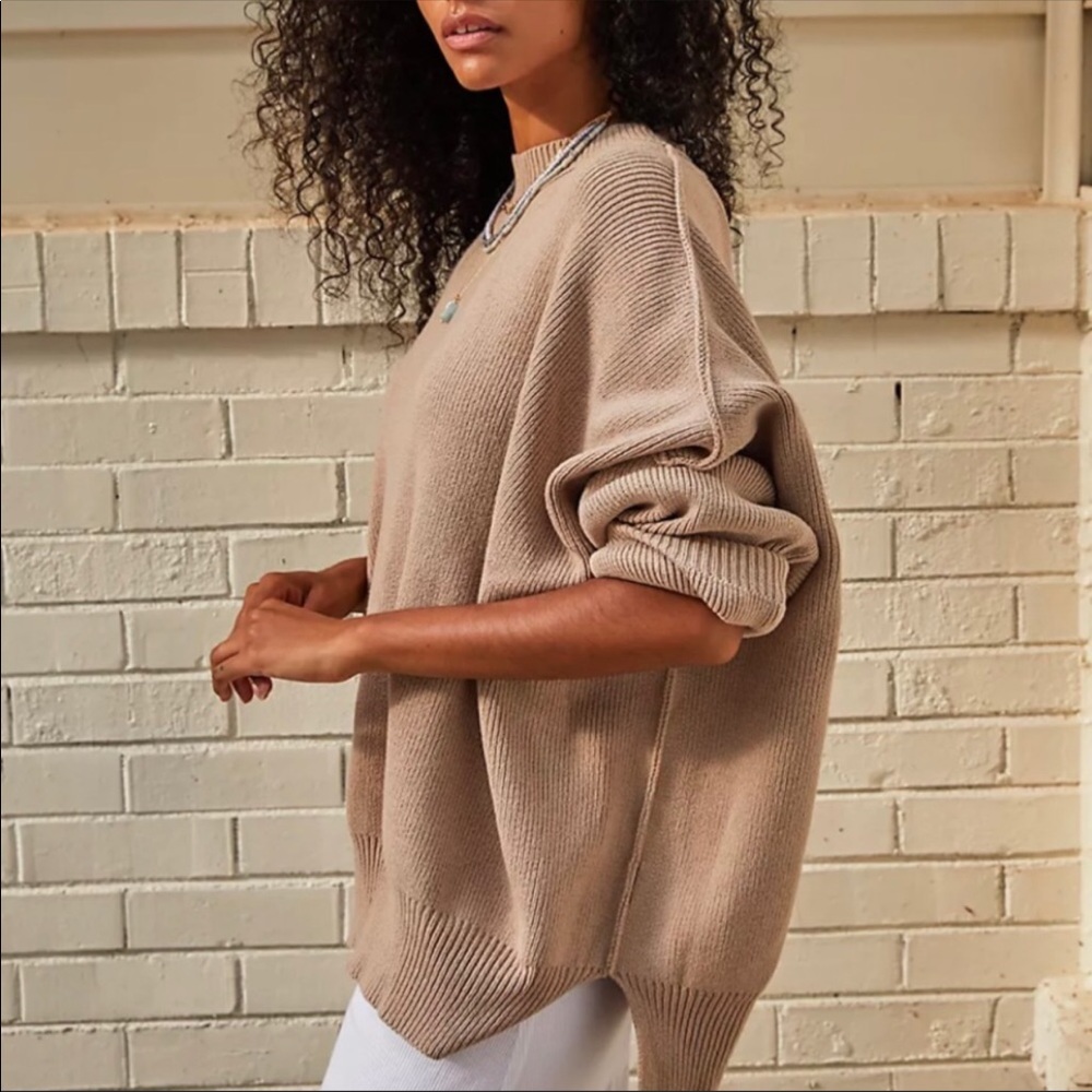 free people easy street tunic in oat